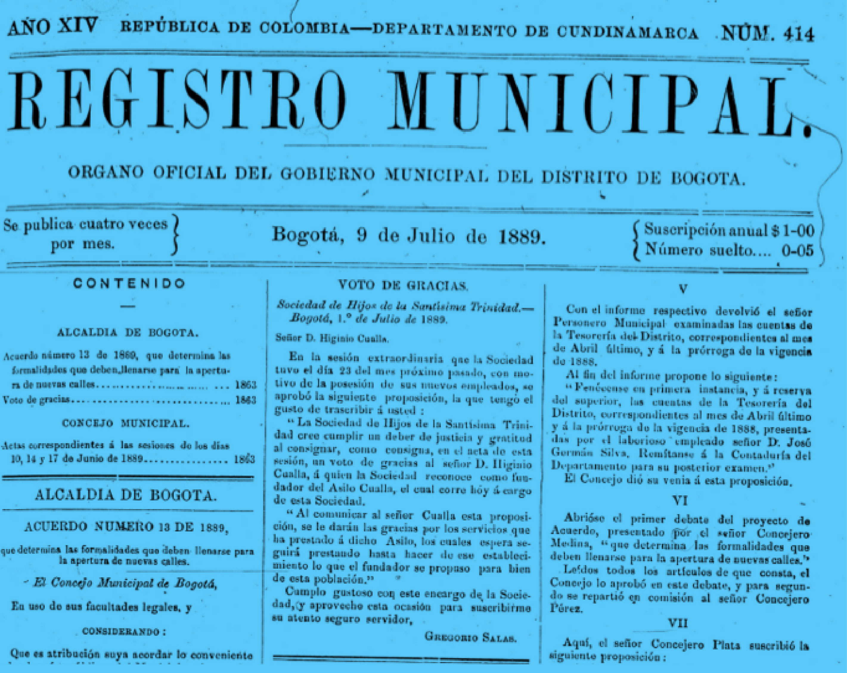 El Asilo Cualla Asilo y Refugio para mendigos en Bogotá (18861890